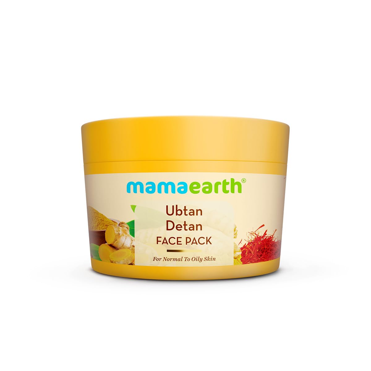 Mamaearth Ubtan Detan Face Pack | Instantly Reduces Tan, Adds Glow | 200g
