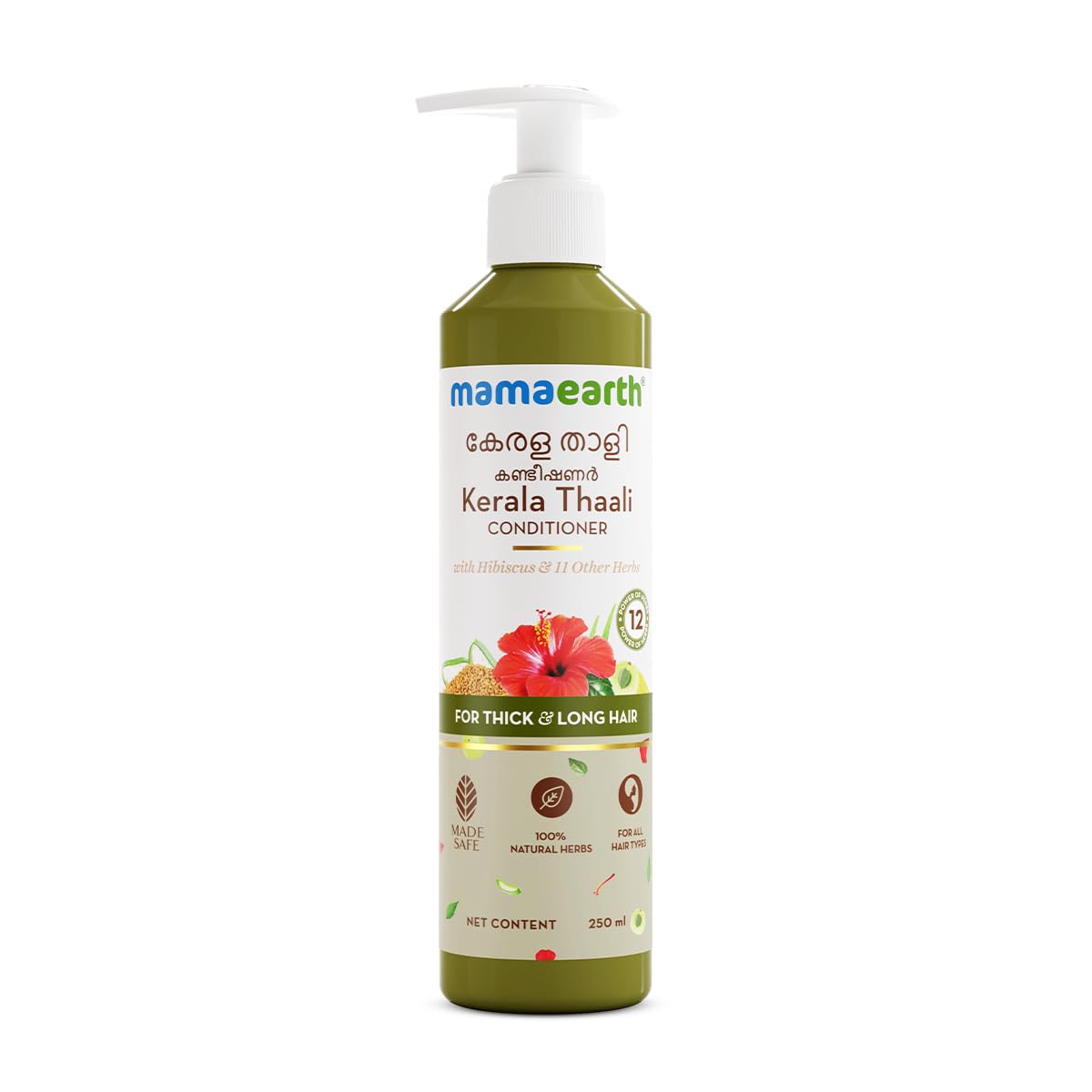 Mamaearth Kerala Thaali Shampoo and conditioner combo for Thick & Long Hair - 250 ml +250 ml