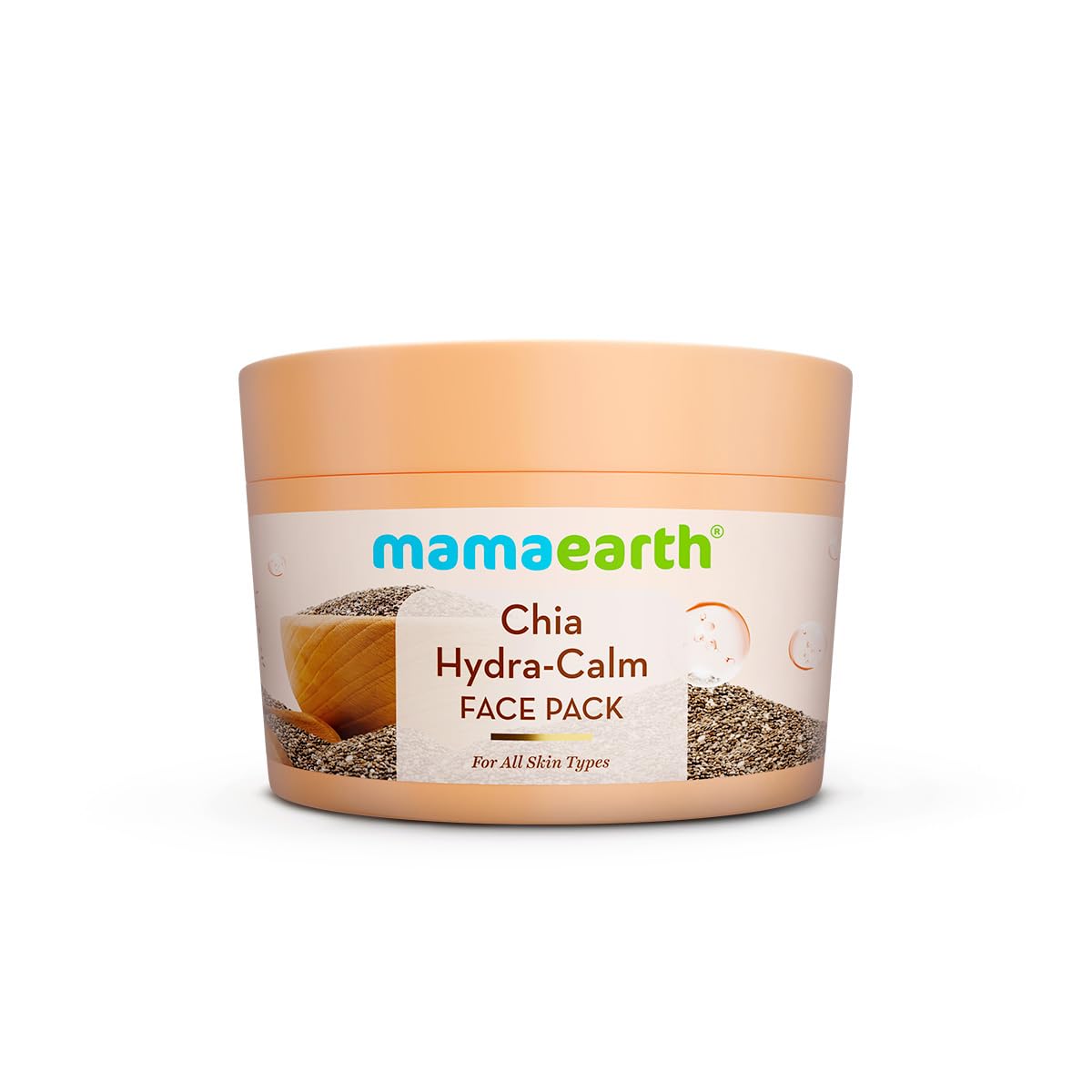Mamaearth Chia Hydra-Calm Face Pack | Instant Hydration & Glow | 200g