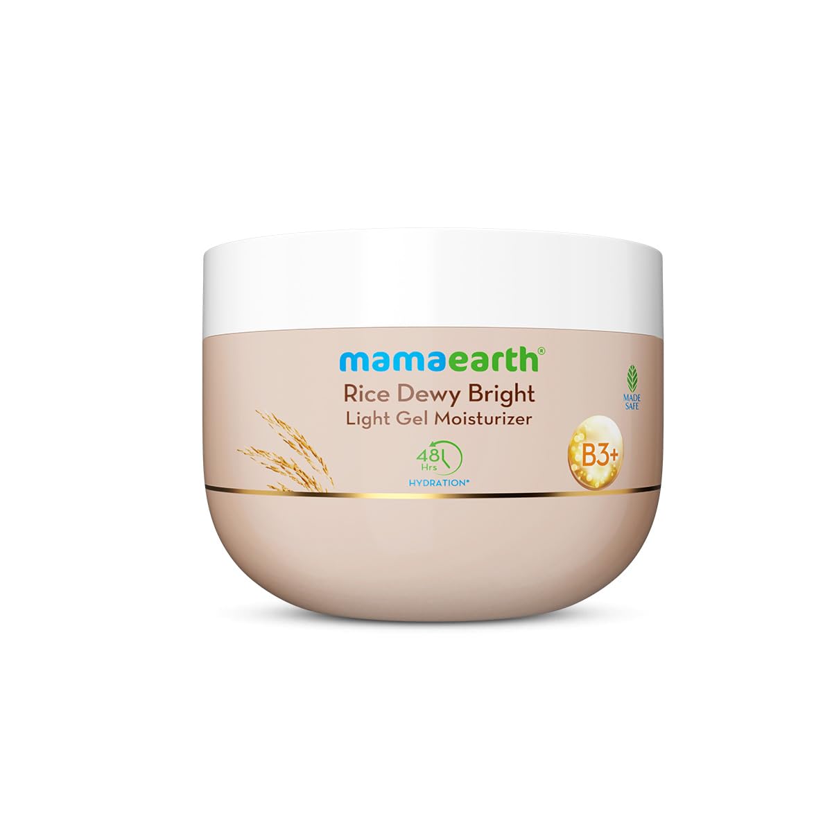Mamaearth Rice Dewy Bright Light Gel Moisturizer | Glass Skin Glow | 200g
