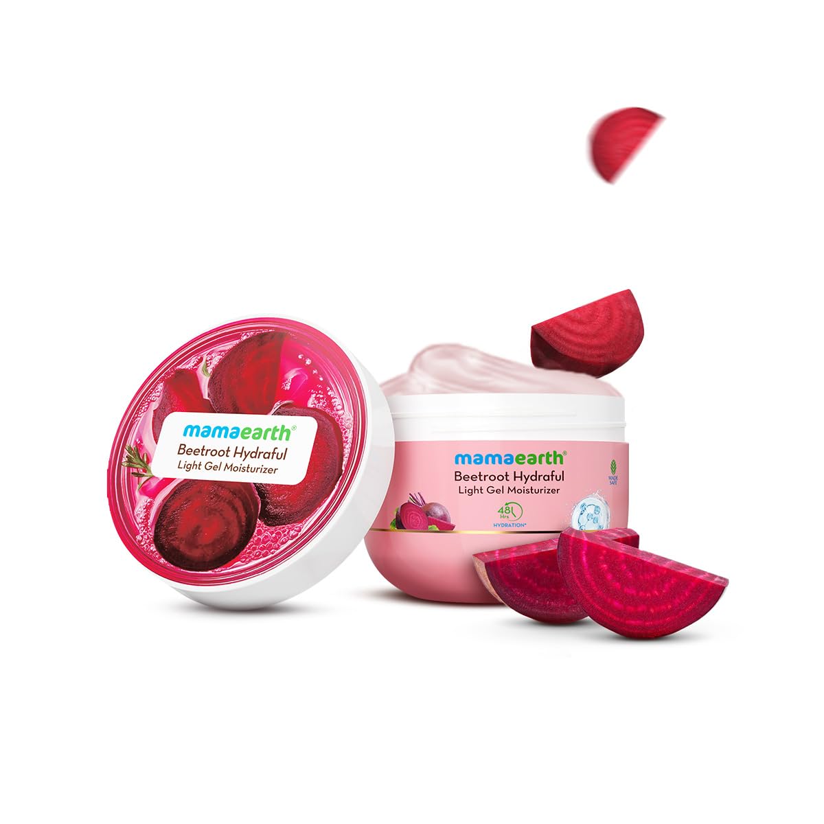 Mamaearth Beetroot Hydraful Light Gel Moisturizer | Hydrated Pink Glow | 200g