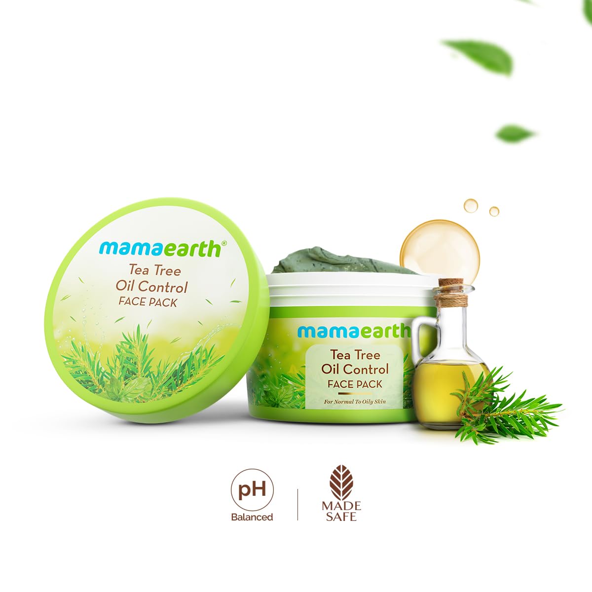 Mamaearth Tea Tree Oil Control Face Pack | For Acne, Pimple and Oil control 200G