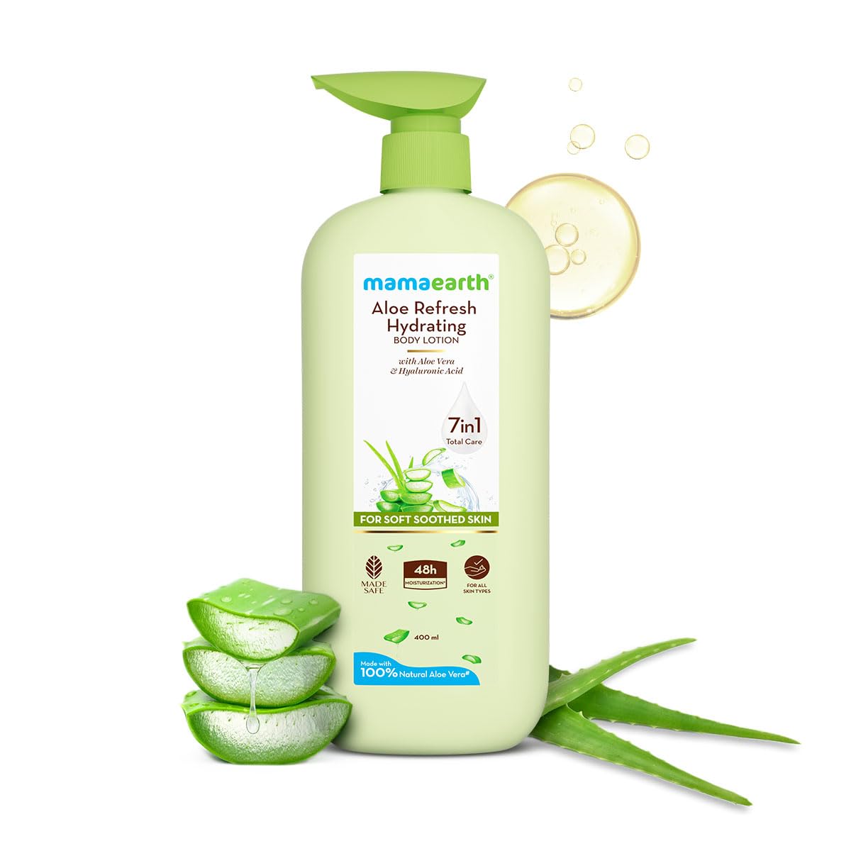 Mamaearth Aloe Refresh Hydrating Body Lotion For Soothing Skin - 400 ml