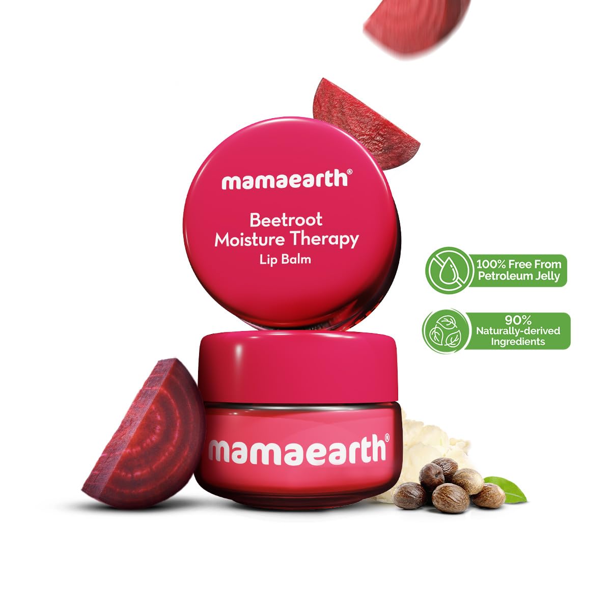 Mamaearth Beetroot Moisture Therapy Lip Balm | Heals, Brightens | 15g