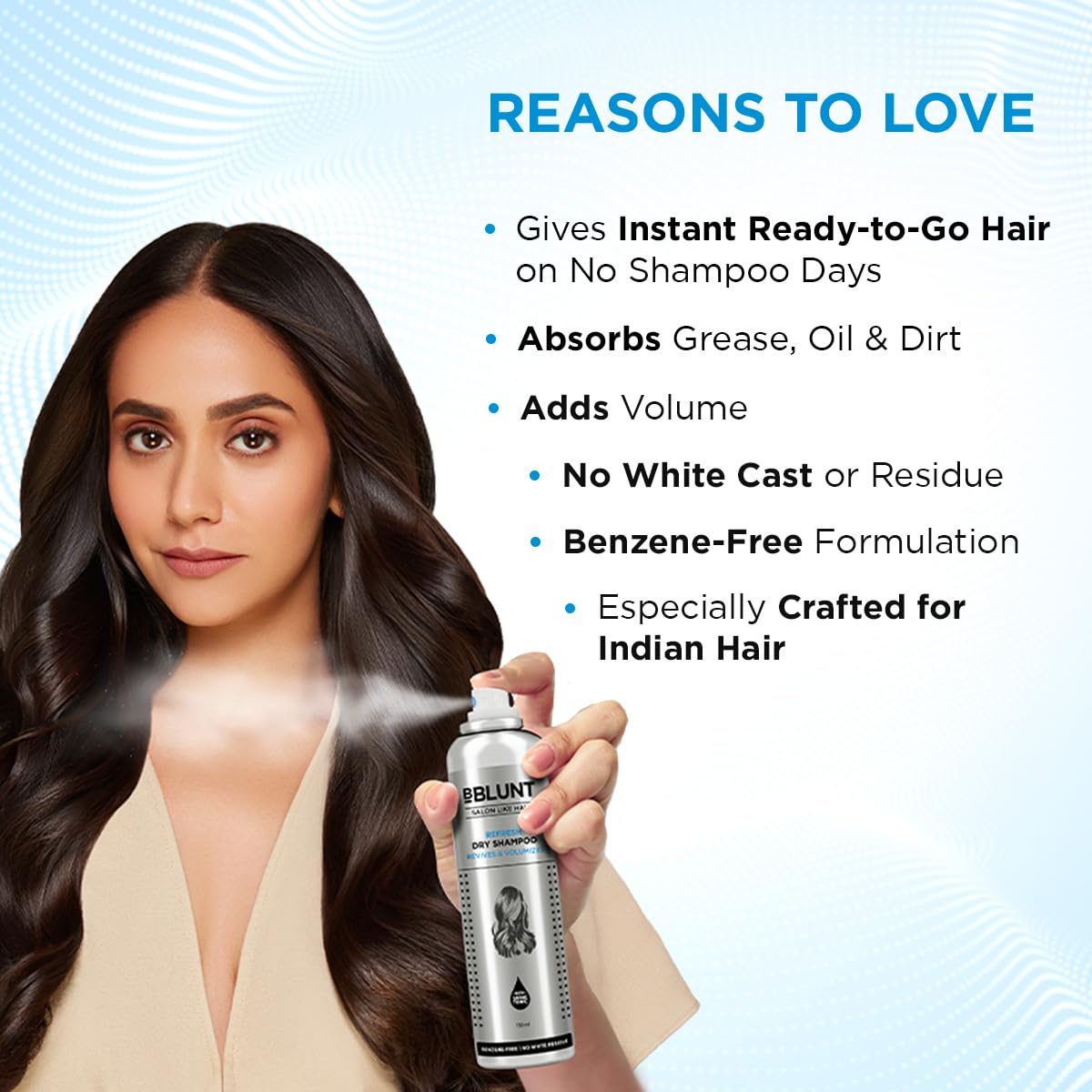 Bblunt Refresh Dry Shampoo to Instantly Refresh (150ml)