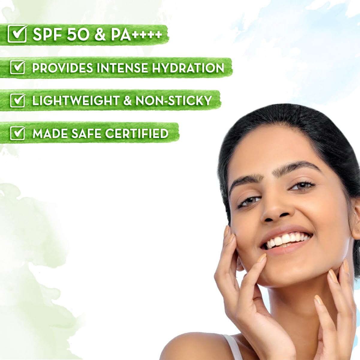 Mamaearth HydraGel Indian Sunscreen with Aloe Vera and Raspberry for Sun Protection - 50 g