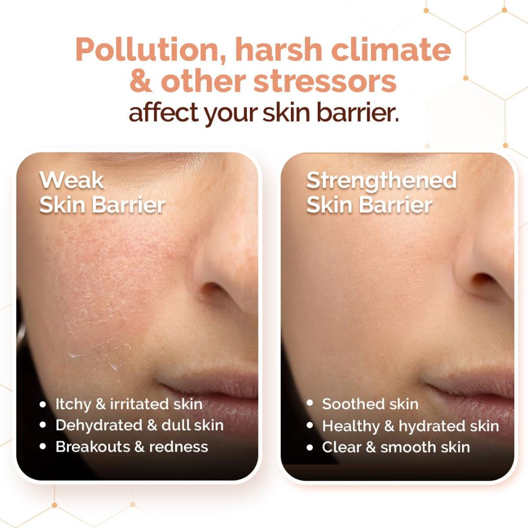 Mamaearth Chia Glow Repair Skin Barrier Duo – Oil-Free Face Wash 100ml + Moisturizer 80g