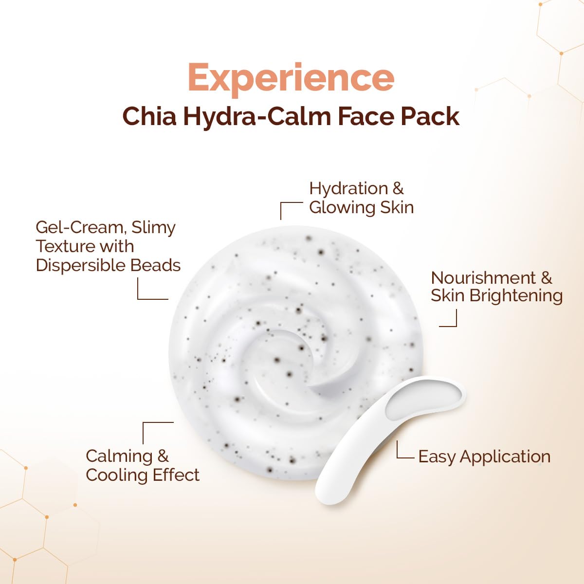 Mamaearth Chia Hydra-Calm Face Pack | Instant Hydration & Glow | 200g