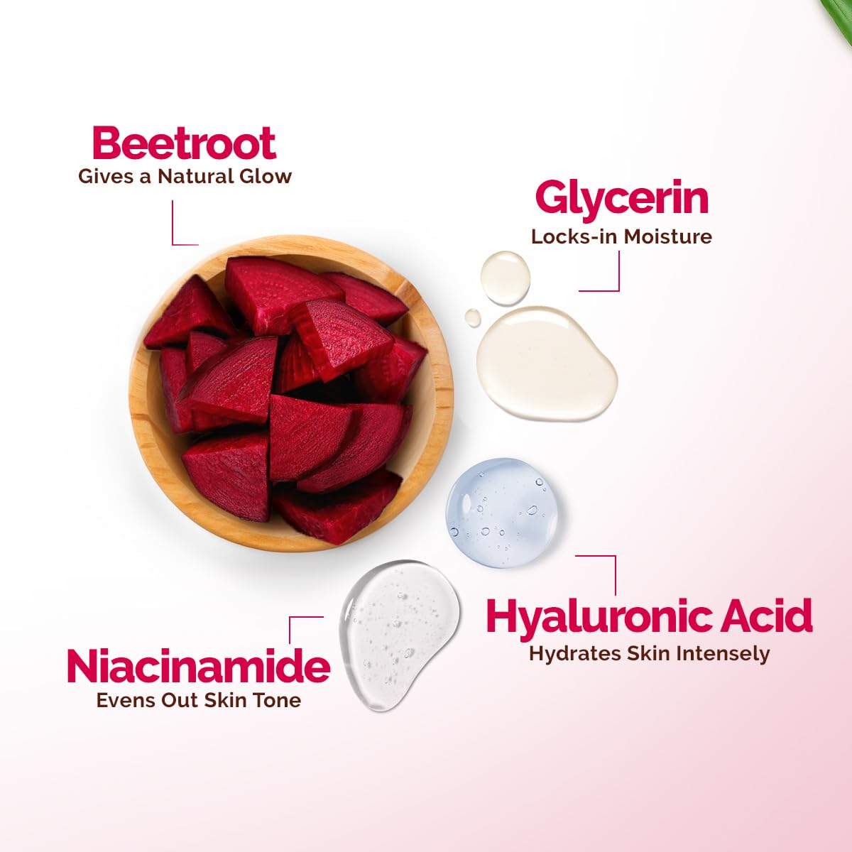 Mamaearth Beetroot Hydraful Light Gel Moisturizer | Hydrated Pink Glow | 200g