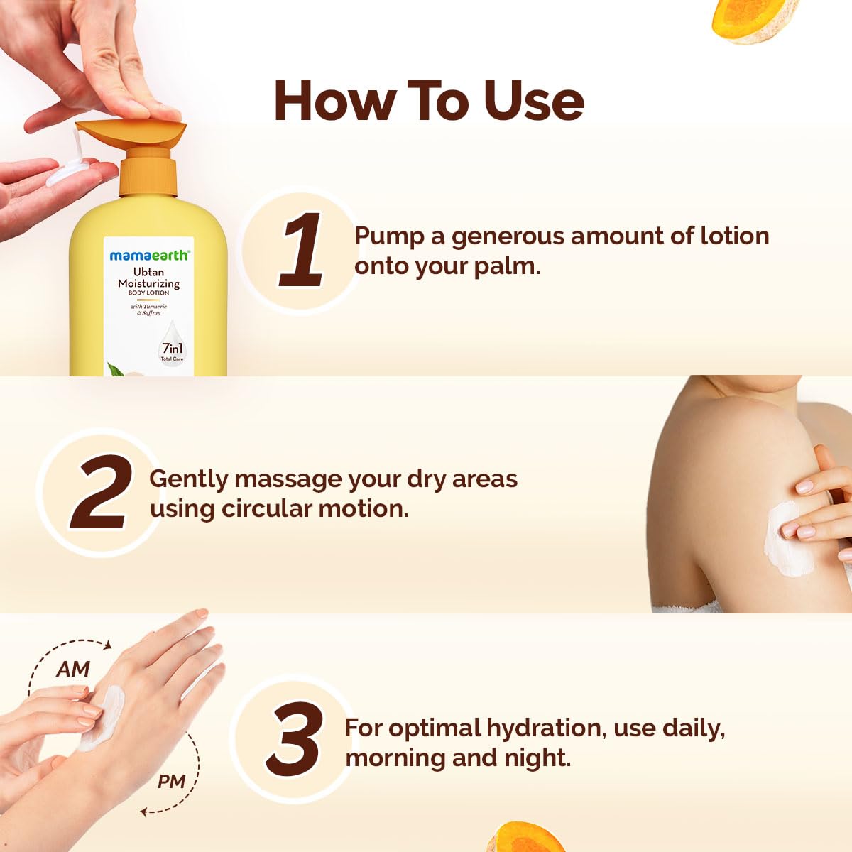 Mamaearth Ubtan Moisturizing Body Lotion for Glowing Skin 400 ml