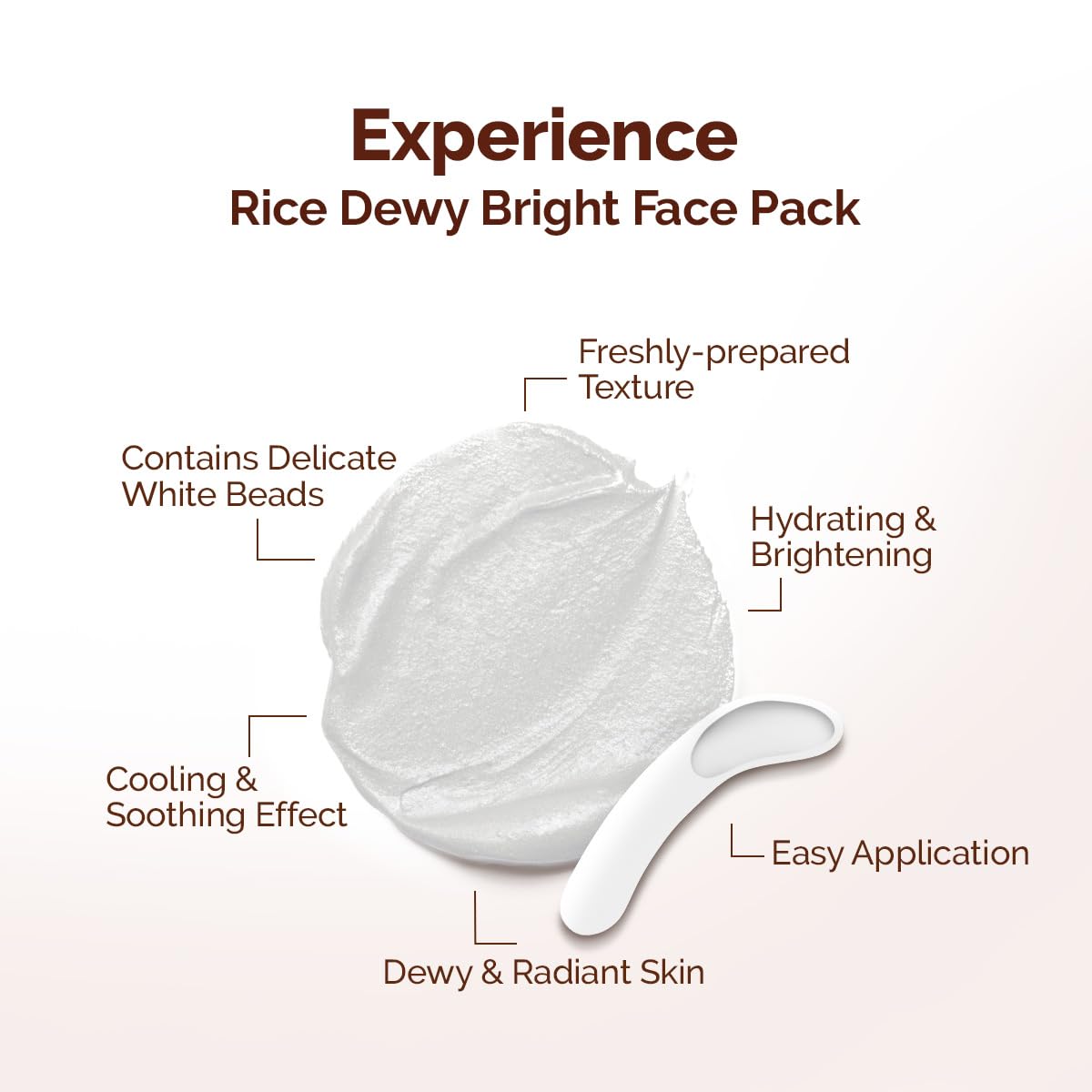 Mamaearth Rice Dewy Bright Face Pack | Gives Glass-Like Glow | Instant Brightness | 200g
