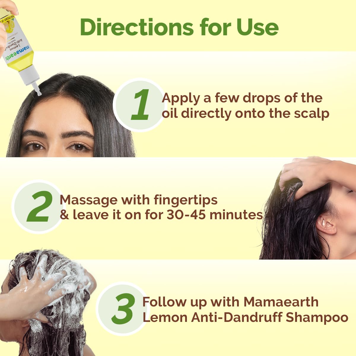 Mamaearth Lemon Anti-Dandruff Hair Oil for Flaky Scalp 100ml