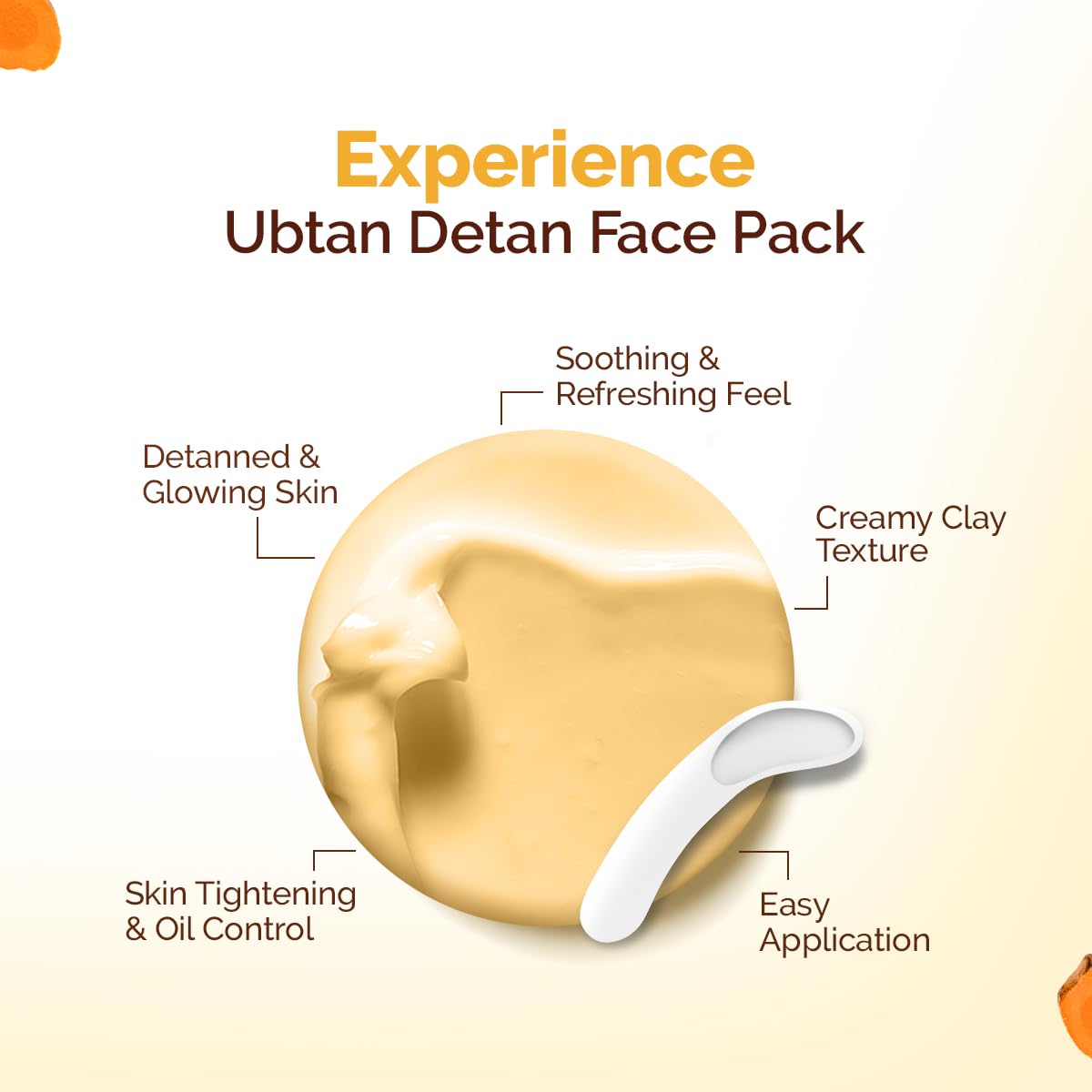 Mamaearth Ubtan Detan Face Pack | Instantly Reduces Tan, Adds Glow | 200g