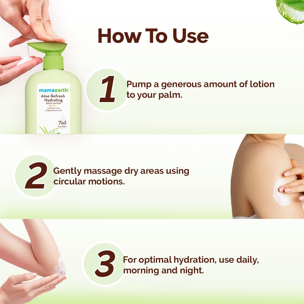 Mamaearth Aloe Refresh Hydrating Body Lotion For Soothing Skin - 400 ml