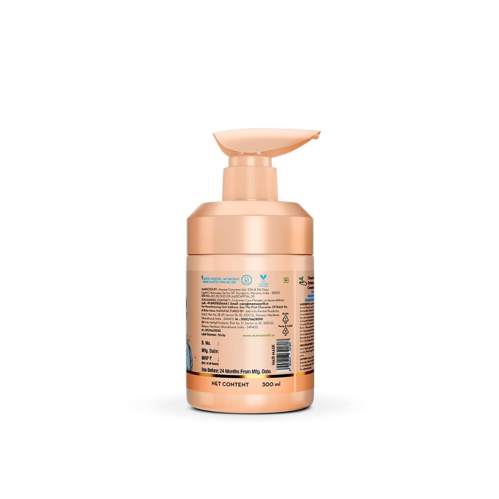 Mamaearth Flaxseed Damage Repair Hair Mask with 5% Flaxseed, 1% Hyaluronic Acid, Ceramides 300ml