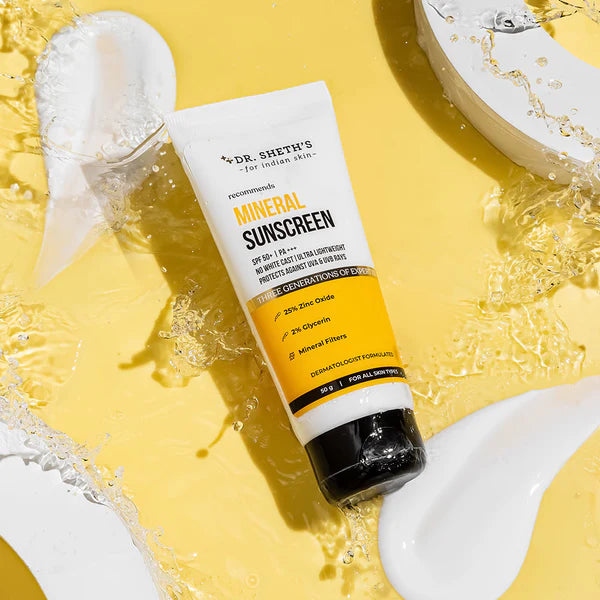Dr. Sheth's Mineral Sunscreen SPF 50 PA+++ (50g)