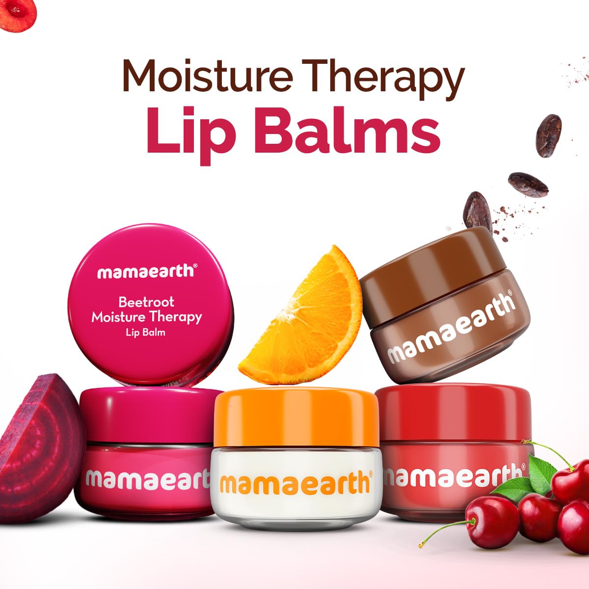 Mamaearth Beetroot Moisture Therapy Lip Balm | Heals, Brightens | 15g