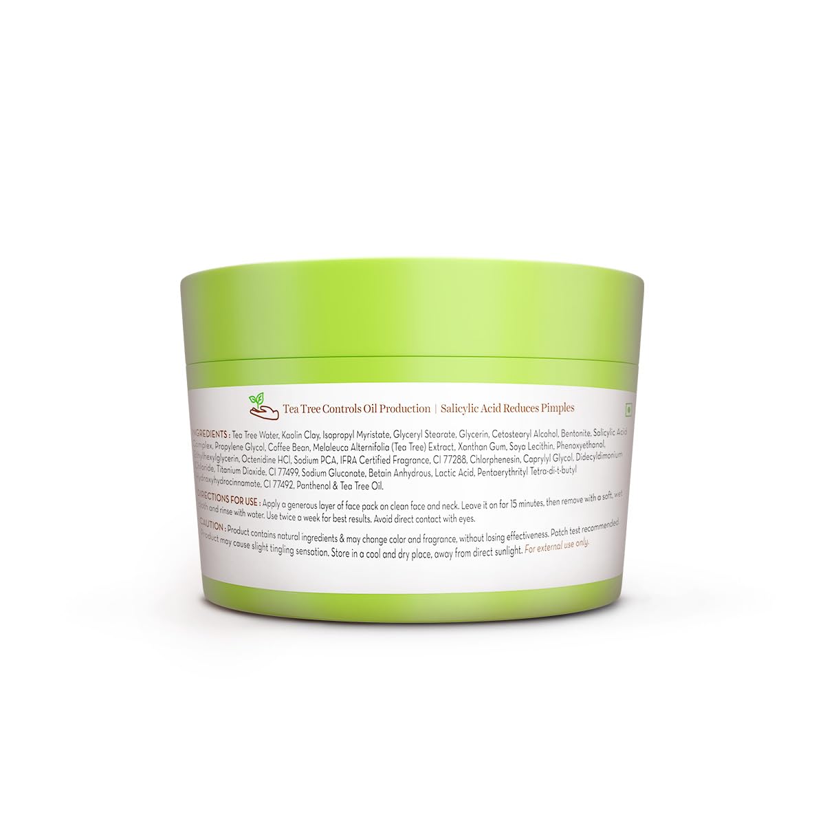 Mamaearth Tea Tree Oil Control Face Pack | For Acne, Pimple and Oil control 200G