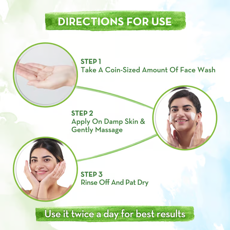 Bye Bye Blemishes Face Wash direction for use