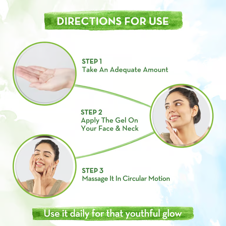 Mamaearth Aloe Ashwagandha Gel with Aloe Vera & Ashwagandha for a Youthful Glow - 300 ml