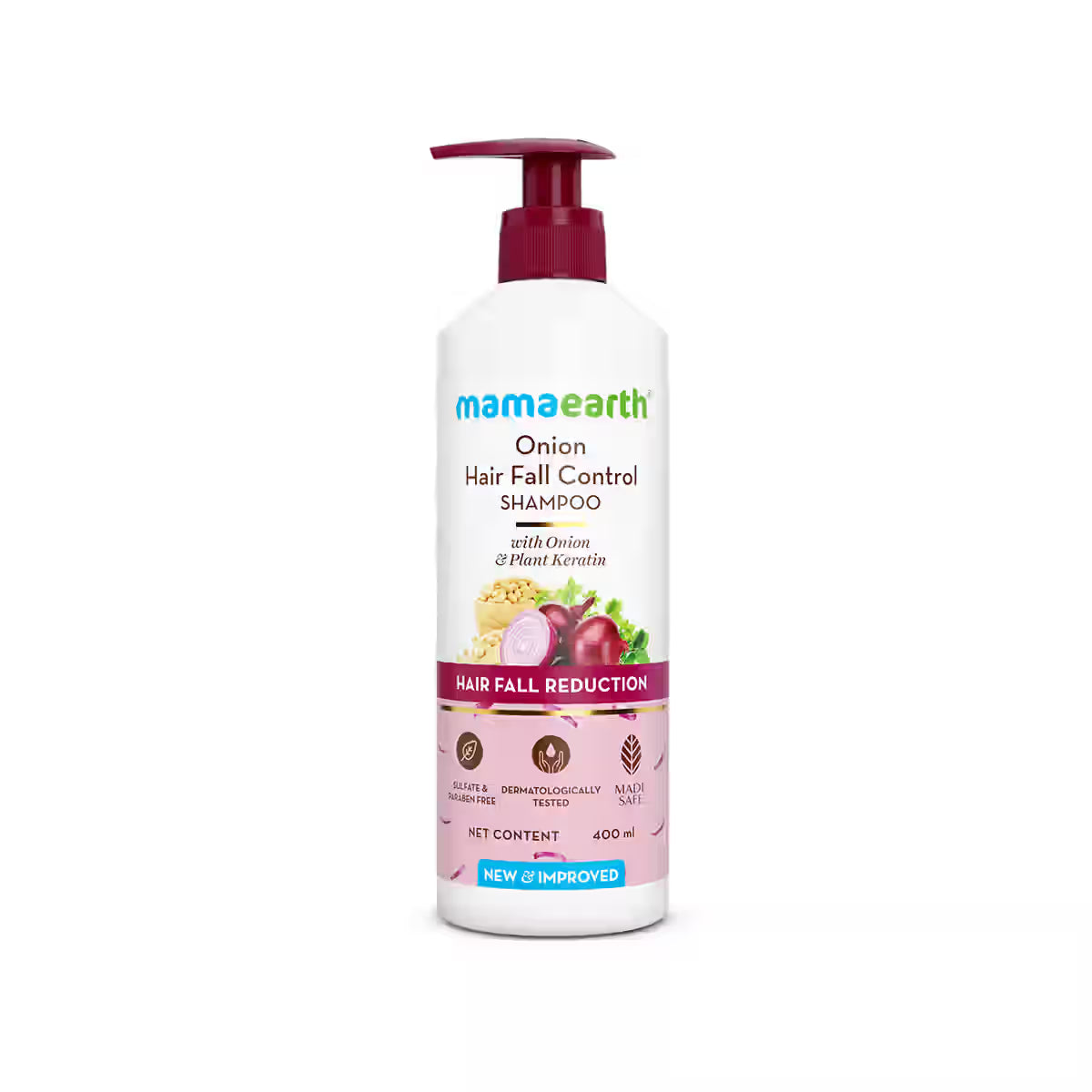 Mamaearth Onion Shampoo for Hair Fall Control - 250ml & 400ml