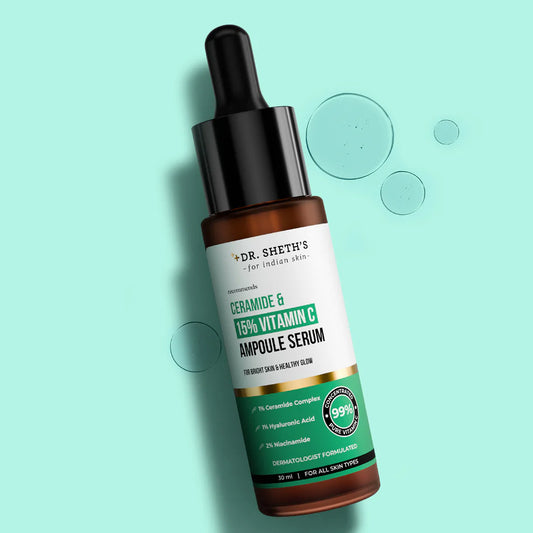 Dr. Sheth's Non-Irritating Ceramide & 15% Vitamin C Ampoule Serum (30ml)
