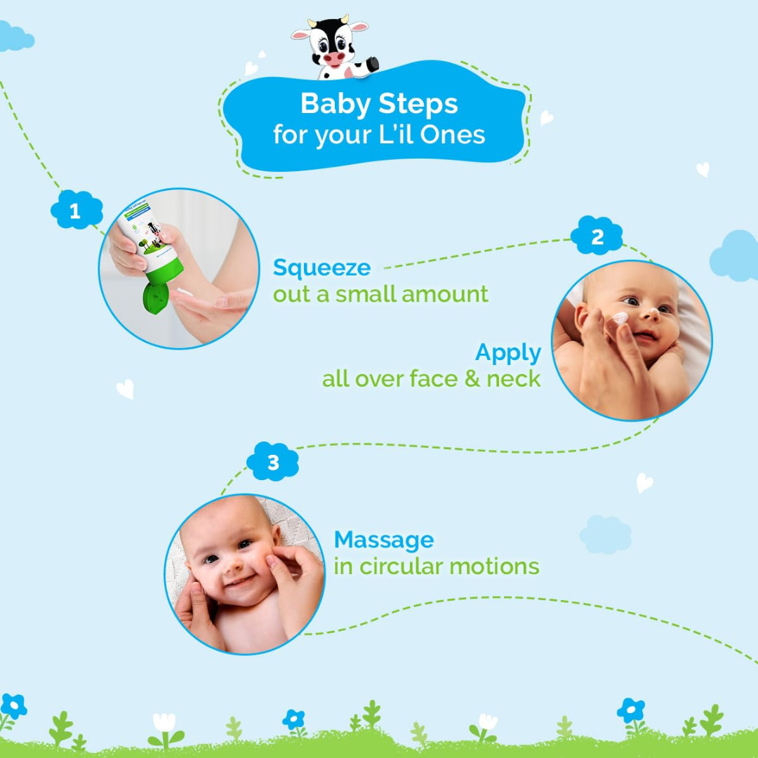 Mamaearth Kids Foaming Clean & Face Cream Duo (Face Wash 150 ml + Milky Soft Face Cream 60 g)