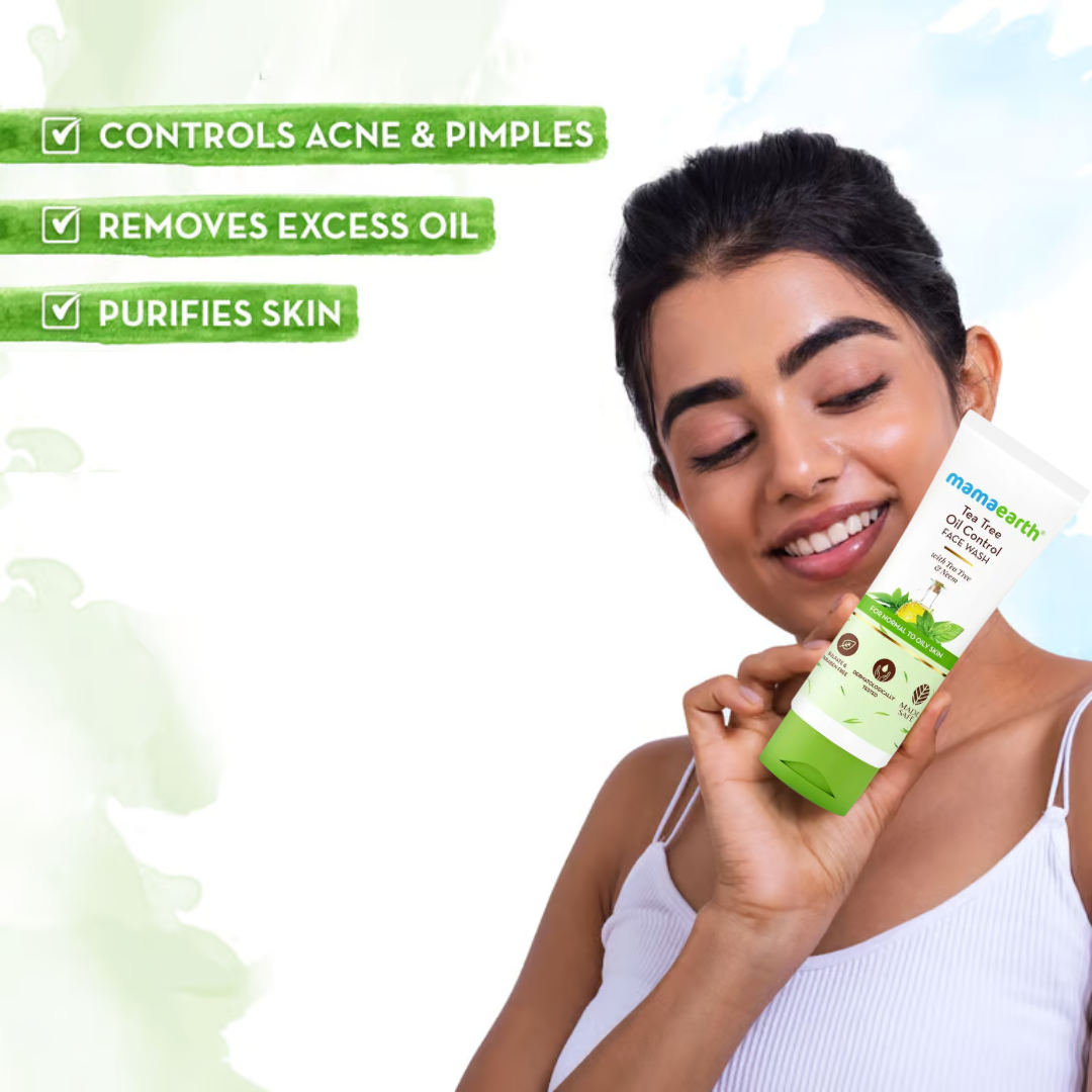Mamaearth Tea Tree Facewash for acne and pimples - 100ml