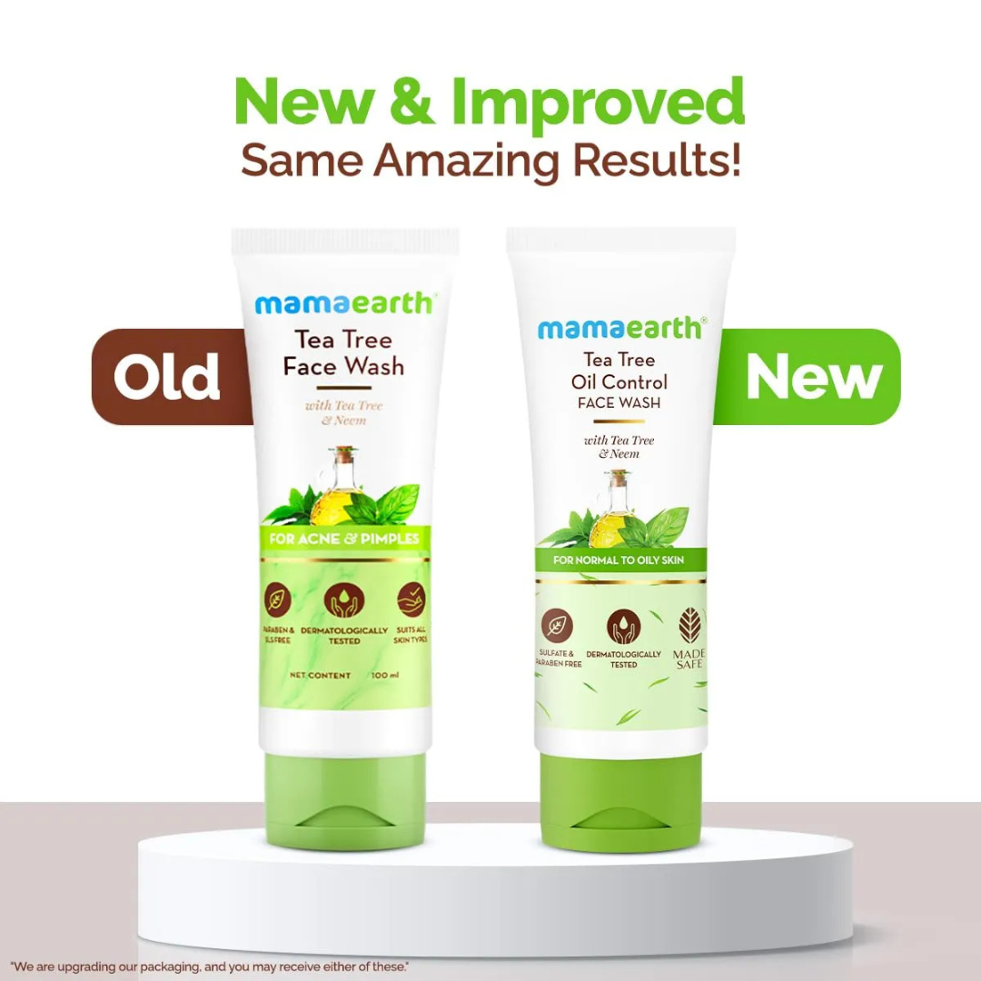 Mamaearth Tea Tree Facewash for acne and pimples - 100ml