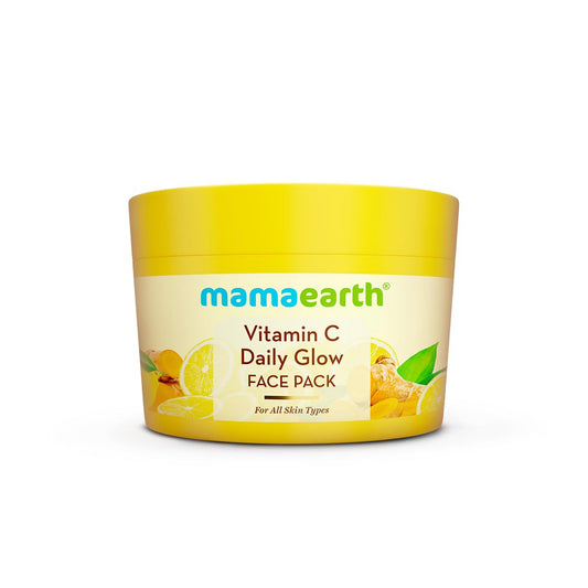 Mamaearth Vitamin C Daily Glow Face Pack For Skin Brightening & Natural Glow (200 ml)