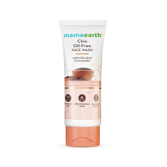 Mamaearth Chia Oil-Free Face Wash to Strengthens Skin's Natural Barrier 100ml