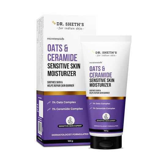 Dr. Sheth's Oats & Ceramide Sensitive Skin Moisturizer | 100g