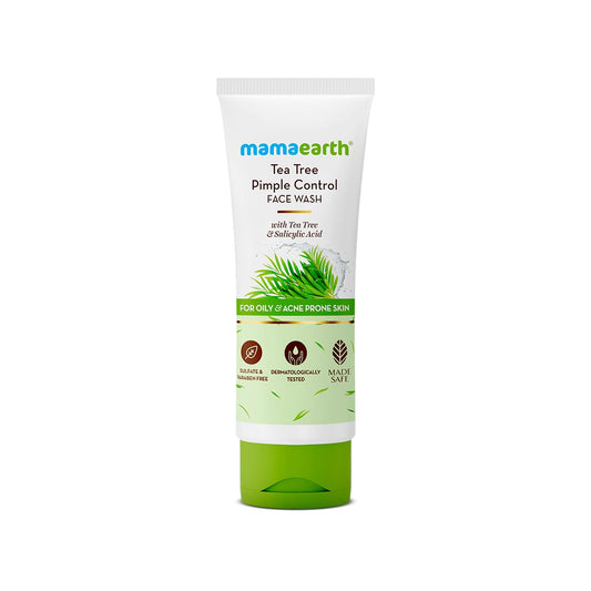Mamaearth Tea Tree Pimple Control Face Wash For Oily & Acne-Prone Skin (100ml)