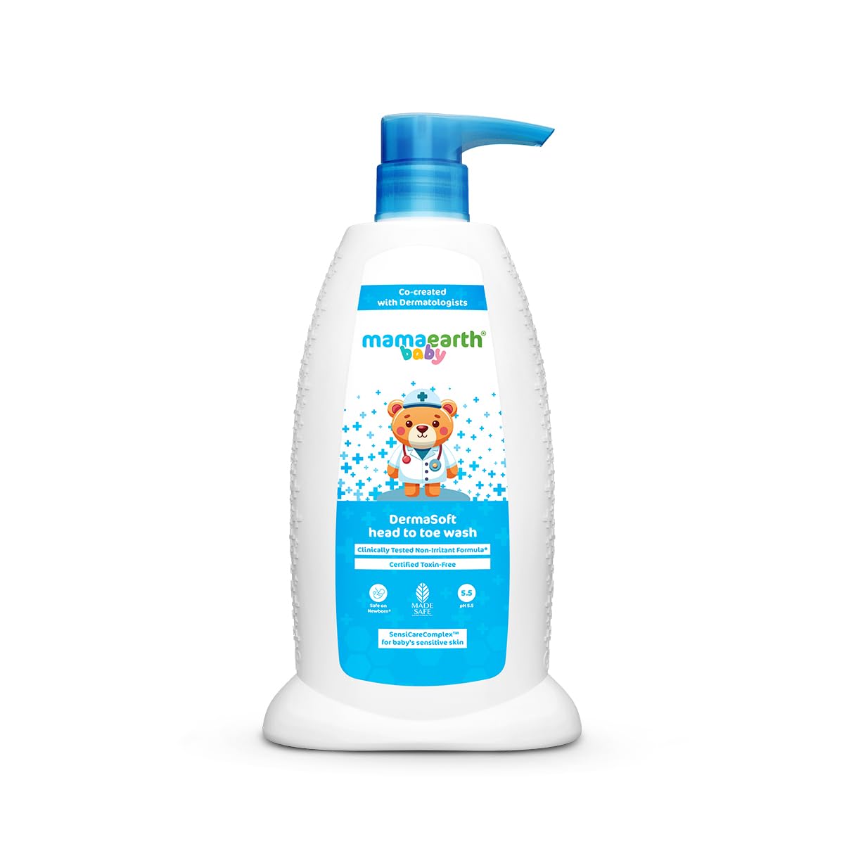 Mamaearth Baby DermaSoft Head to Toe Wash for Baby's Sensitive Skin (250 ml)