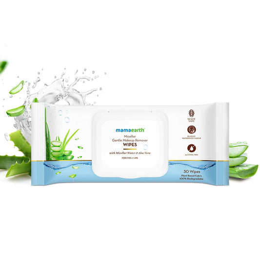 Mamaearth Micellar Gentle Makeup Remover Wipes 30Nos