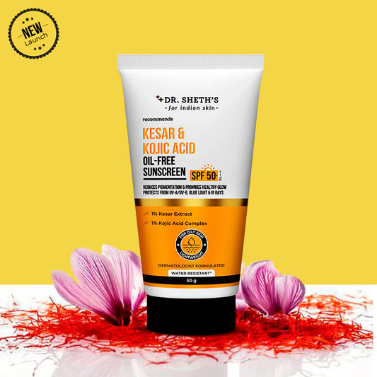 Dr. Sheth's Kesar & Kojic Acid Oil-Free Sunscreen SPF 50+ PA++++| 50g