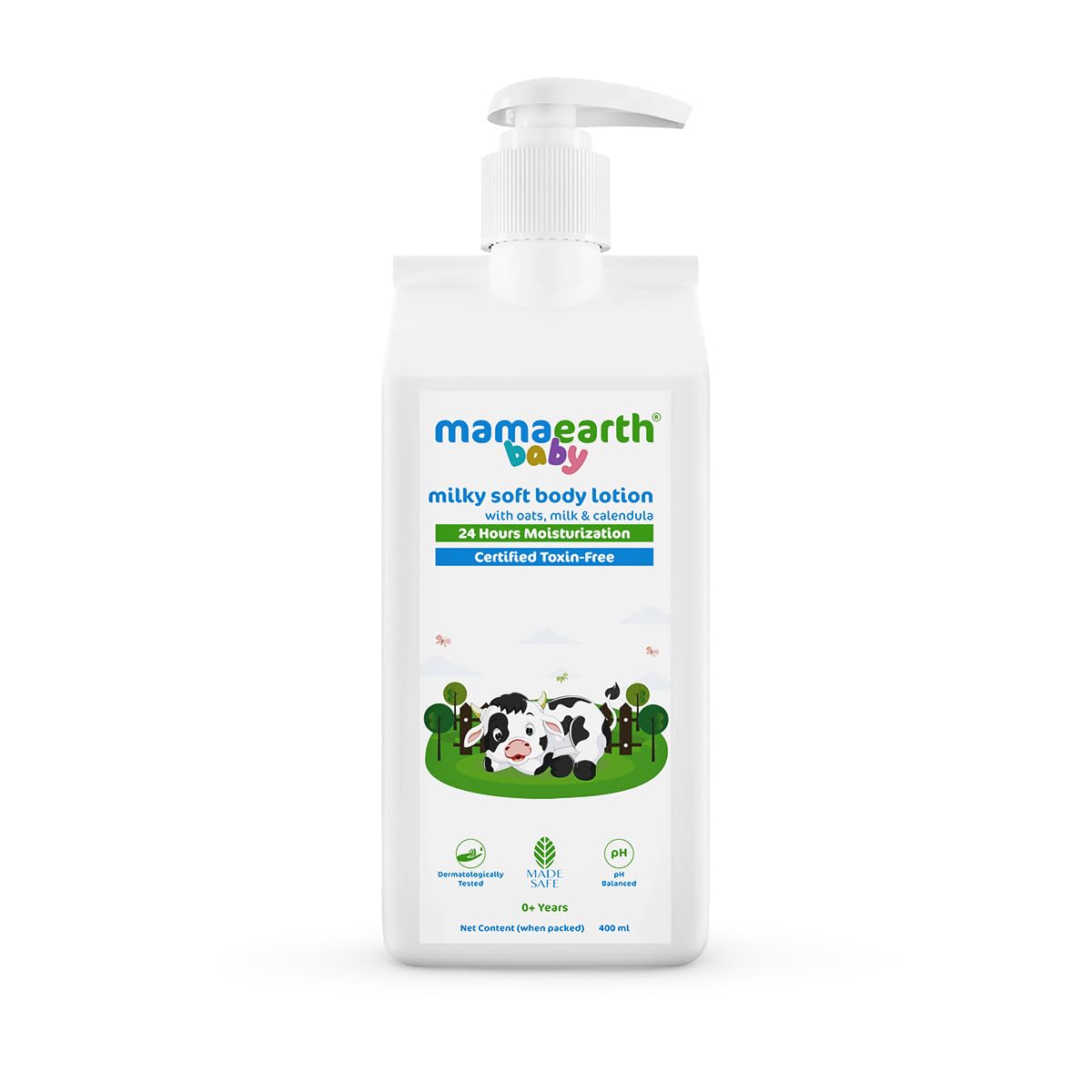 Mamaearth Milky Soft Body Lotion for Babies with Oats, Milk and Calendula - 400ml