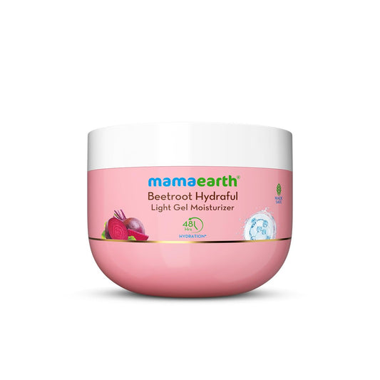 Mamaearth Beetroot Hydraful Light Gel Moisturizer | Hydrated Pink Glow | 200g