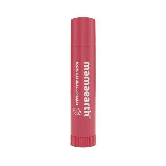 Mamaearth Nourishing Tinted 100% Natural Lip Balm with Vitamin E and Strawberry for Soft & Supple Lips - 4 g