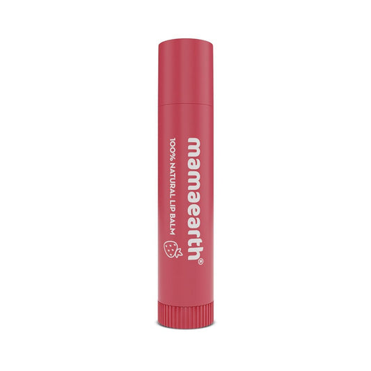 Mamaearth Nourishing Tinted 100% Natural Lip Balm with Vitamin E and Strawberry for Soft & Supple Lips - 4 g
