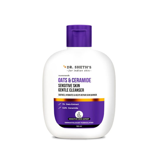 Dr. Sheth's Oats & Ceramide Sensitive Skin Gentle Cleanser | 125ml