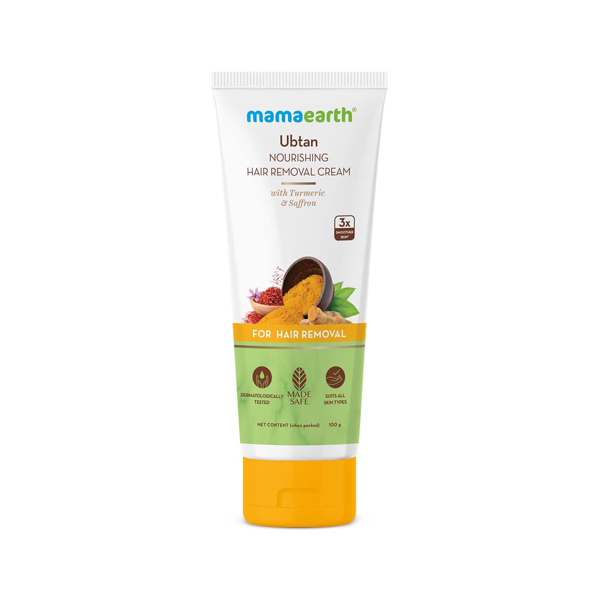 Mamaearth Ubtan Nourishing Hair Removal Cream - 100g
