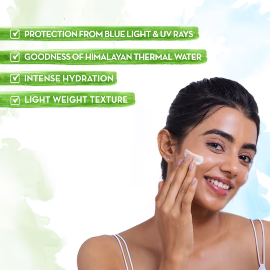 Mamaearth Aqua Glow Hydrating Sunscreen Gel with Himalayan Thermal Water and Hyaluronic Acid - 50 g