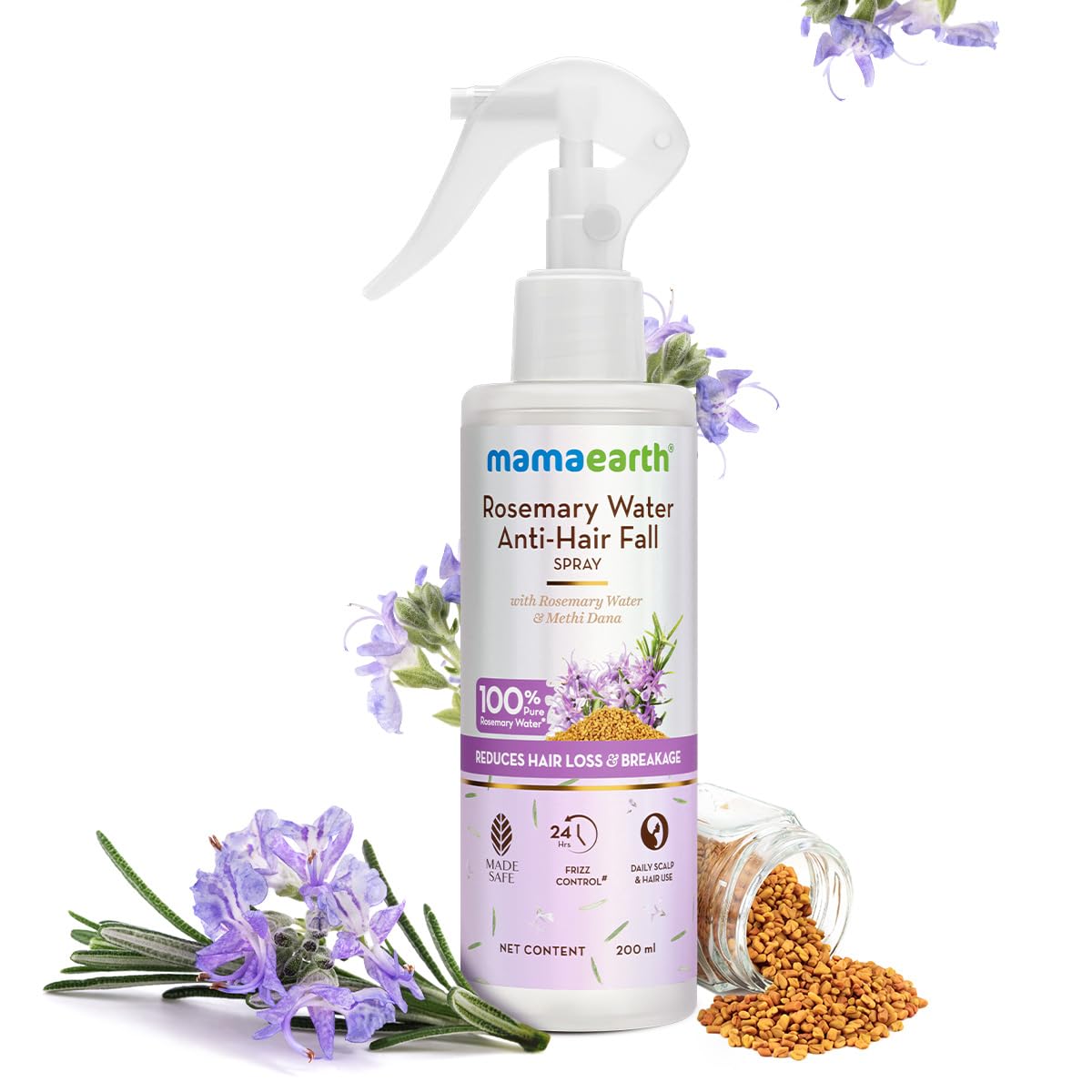 Mamaearth Rosemary Water Anti-Hair Fall Spray 200ml