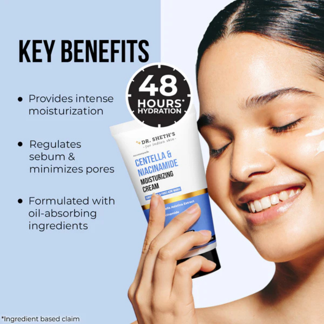 Dr. Sheths Centella & Niacinamide Moisturizing Cream - 50g