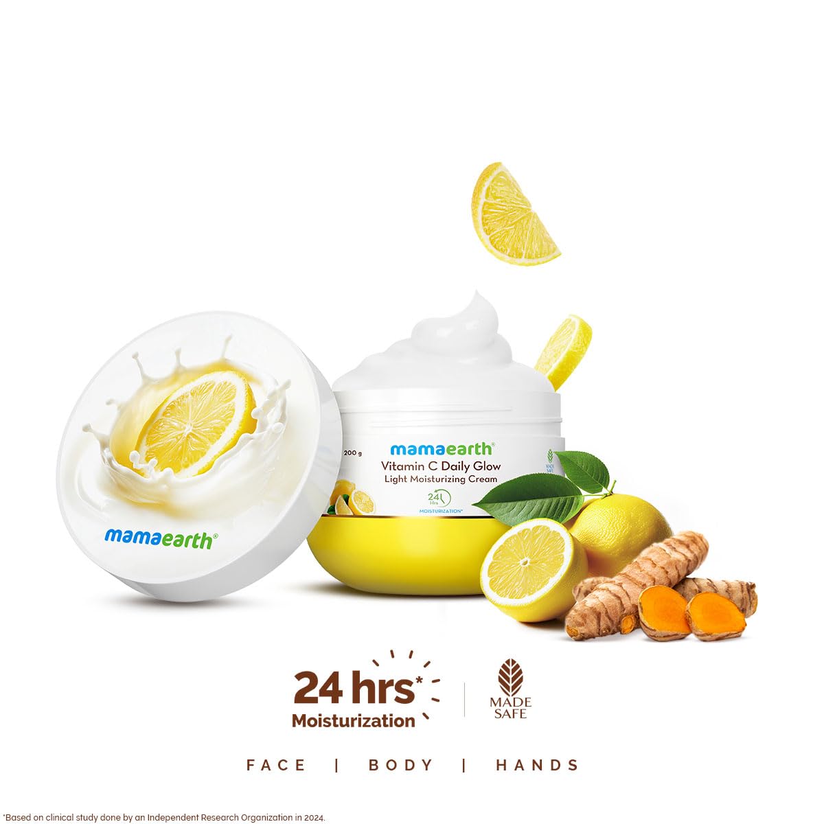Mamaearth Vitamin C Daily Glow Light Moisturizing Cream 200g