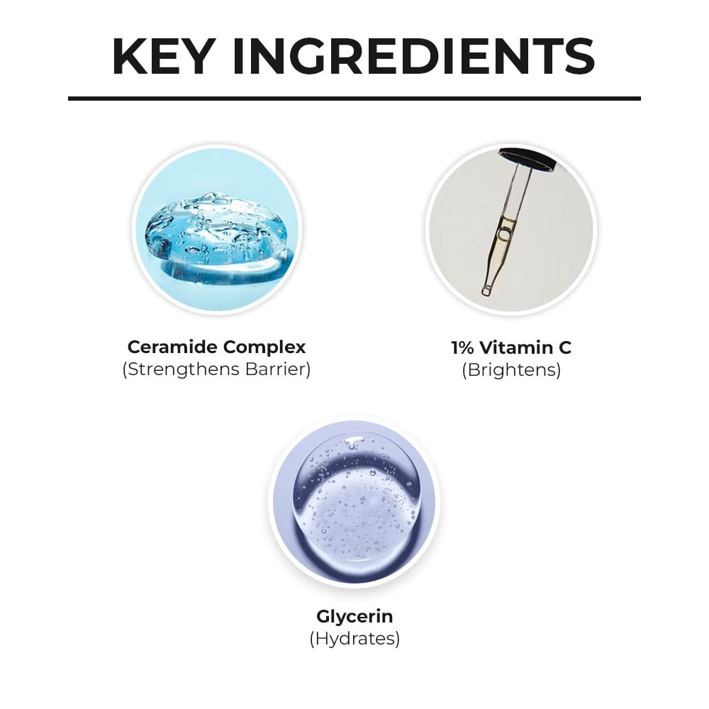 Dr. Sheth's Ceramide & Vitamin C Brightening Face Wash - 100g