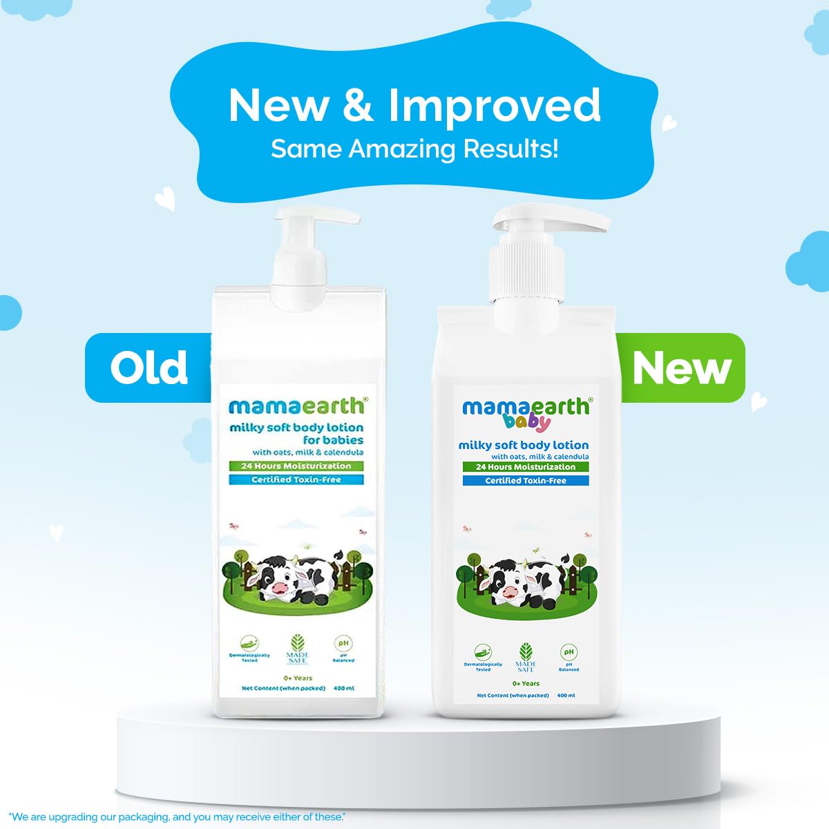 Mamaearth Milky Soft Body Lotion for Babies with Oats, Milk and Calendula - 400ml