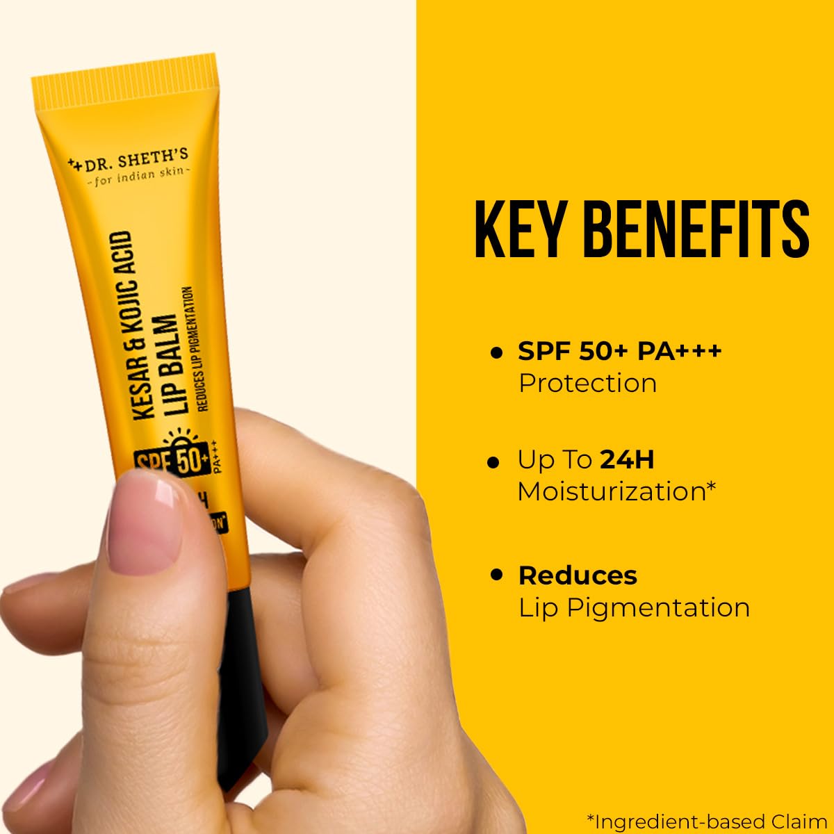 Dr Sheth's Kesar & Kojic Acid Lip Balm 10g