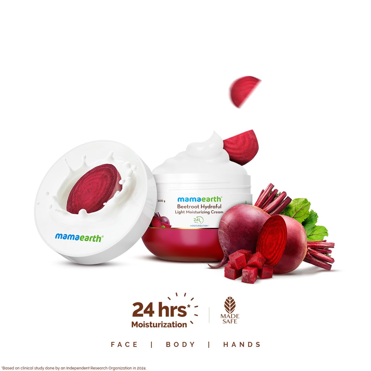 Mamaearth Beetroot Hydraful Light Moisturizing Cream 200g